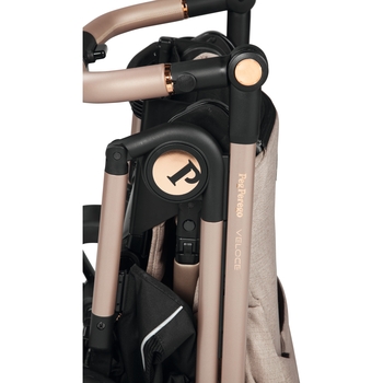 Коляска 2 в 1 Peg-Perego Veloce Mon Amour Belvedere з підставкою до люльки рожеве золото - Pampik - 11