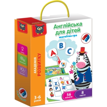 Игра развивающая магнитная Vladi Toys Английский для детей (VT5411-09) - Pampik