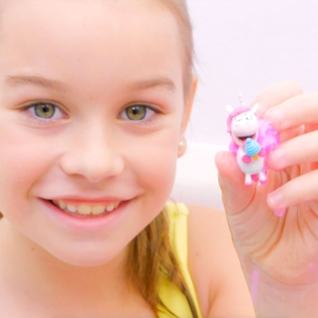 Ароматна бомбочка для ванни з іграшкою Inkee Милі єдиноріжки в асортименті (18378) - Pampik - 5