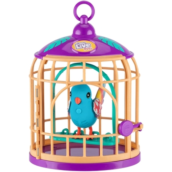 Говірлива тропічна пташка Панго Панго зі світлом у клітці (26614) - Pampik - 4