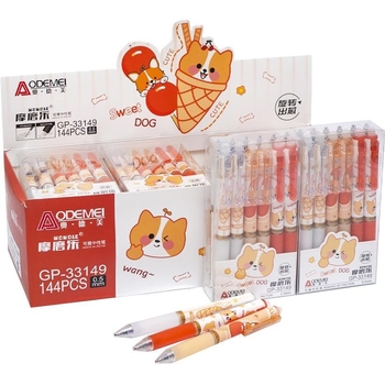 Набор автоматических гелевых ручек Malevaro Sweet dog чернил синего цвета 12 шт. (33149D/12) - Pampik - 2