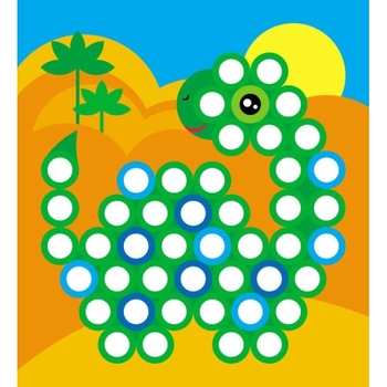 Мозаика с наклеек Ранок Кружочки (С166053У) - Pampik - 6