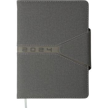 Ежедневник датированный Buromax Navigator 2024 A5 серый (BM.2124-09) - Pampik