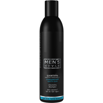 Шампунь очищувальний проти лупи ProfiStyle Men's Style Cleaning Shampoo 250 мл - Pampik