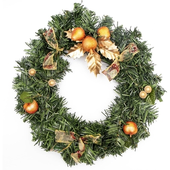 Вінок штучний декоративний Triumph Tree Forest frosted зелений 45 см - Pampik - 2