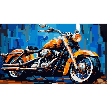 Набір для розпису по номерах Strateg Ретро-байк 50х25 см (WW168) - Pampik