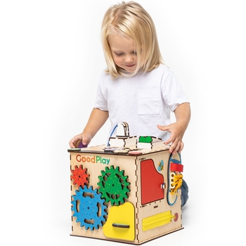 Бізікубик GoodPlay Інтелект з LED підсвічуванням 25х25х25 см (K105E) - Pampik - 14