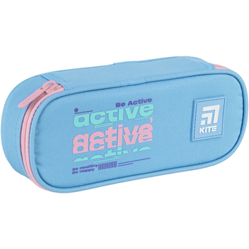 Пенал мягкий Kite 22x9.5x6 см голубой (K24-599-11) - Pampik
