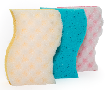 Губка лазнева Prodom Elastik, фігурна, з масажним шаром - Pampik - 4