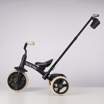 Велосипед трехколесный детский Qplay Elite Pro Black (T10-BEliteProBlack) - Pampik - 6