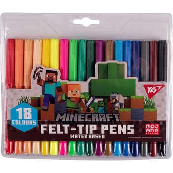Фломастери Yes Minecraft 18 шт. (650549) - Pampik