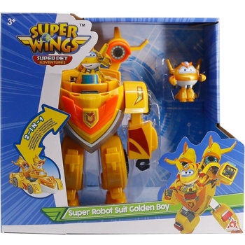 Игровой набор Super Wings Super Robot Suit Золотой Мальчик (EU770352) - Pampik - 3