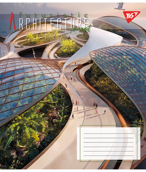 Набор тетрадей Yes Futuristic architecture А5 в клетку, 24 листа, 20 шт. (67017) - Pampik - 6