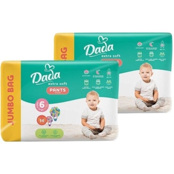 Підгузки-трусики Dada Extra Soft 6 (15 кг), 112 шт. (2 уп. по 56 шт.) - Pampik