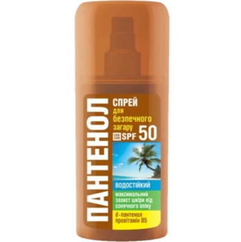 Спрей для безопасного загара Биокон Пантенол SPF-50 95 мл - Pampik