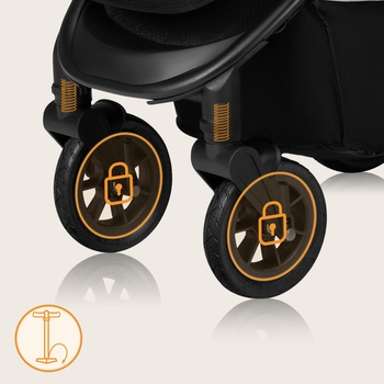 Прогулянкова коляска Lionelo Natt Beige Sand - Pampik - 16