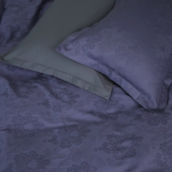 Простыня MirSon Сатин Жаккард 6038 Polly 110х160 см серая (2200009023484) - Pampik