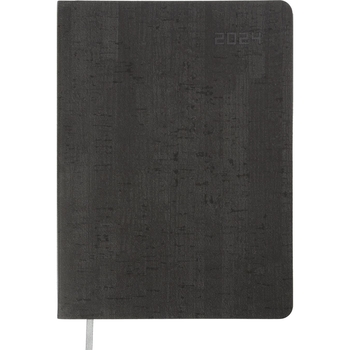 Ежедневник датированный Buromax Wood 2024 A5 серый (BM.2192-09) - Pampik
