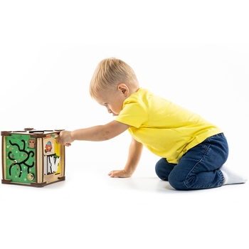 Бізікубик GoodPlay Розвиток з LED підсвічуванням 17х17х18 см (K103E) - Pampik - 13