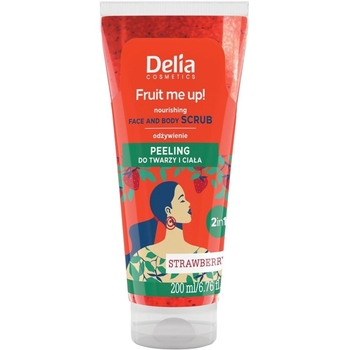 Скраб для лица и тела Delia Cosmetics Fruit Me Up! Strawberry Face &amp; Body Scrub 200 мл - Pampik