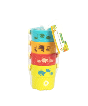 Набор игрушек для ванной Baby Team Ведерца 4 шт. (8859) - Pampik - 6