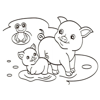 Розмальовка водна Видавництво Ранок Свійські тварини (Л734009У) - Pampik - 3