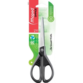 Ножиці офісні Maped Essentials Green 17 см чорні (MP.468010) - Pampik - 2