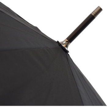 Зонт-трость Bergamo Line черный с оранжевым (7130010) - Pampik - 3