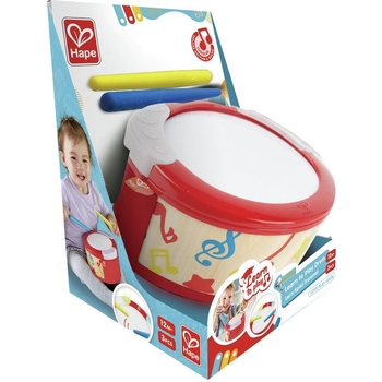 Музыкальная игрушка Hape Барабан со светом и звуками (E0620) - Pampik - 8