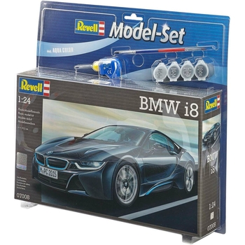 Збірна модель Revell Автомобіль BMW i8 рівень 4, масштаб 1:24, 131 деталь (RVL-67008) - Pampik
