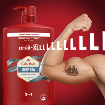 Гель для душу та шампунь Old Spice 3 в 1 Deep Sea, 1000 мл - Pampik - 8