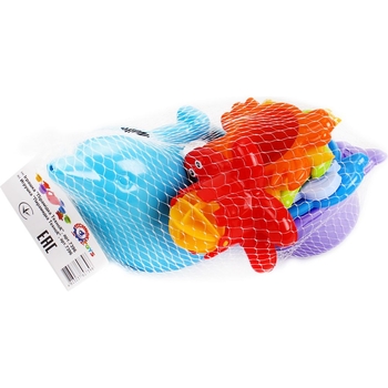 Набір для ванної ТехноК Пірамідка з синьою лійкою (7396) - Pampik - 4