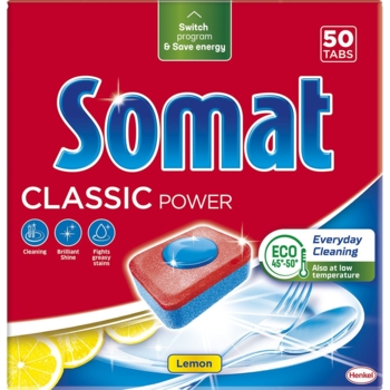 Таблетки для посудомийної машини Somat Classic, 50 шт. - Pampik