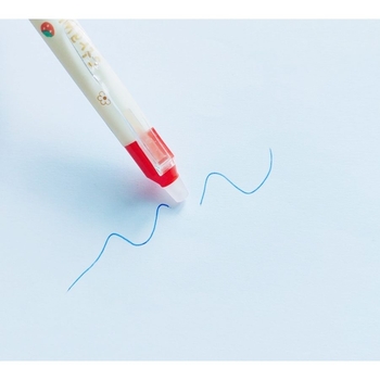 Набор автоматических гелевых ручек Malevaro чернил синего цвета дизайн 14 пиши-стирай 12 шт. (33244/12) - Pampik - 3