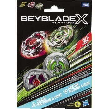 Набір іграшковий Hasbro Beyblade X Dual Pack Set з двох дзиґ (F9586_G0196) - Pampik - 3