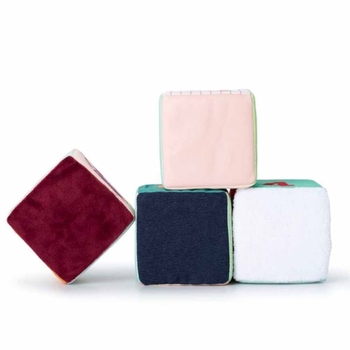 Набір із 5 м'яких кубиків Lilliputiens Ферма (83455) - Pampik - 4