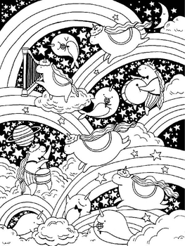 Розмальовка Жорж Майже мільйон єдинорогів (Z101055У) - Pampik - 4