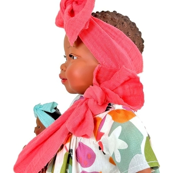 Лялька Nines d'Onil Maria з малюком у кораловій чалмі 45 см (4450) - Pampik - 2