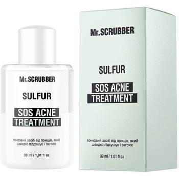 Точечное средство от прыщей Mr. Scrubber Sos Acne Treatment Sulfur 30 мл - Pampik