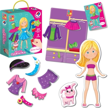 Игра настольная Vladi Toys магнитная одевалка Меган и Полли (VT3702-11) - Pampik - 3