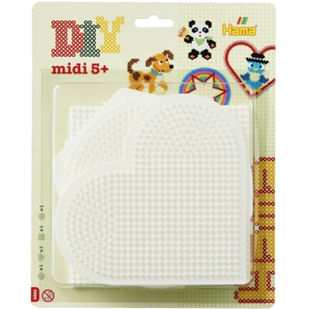 Термомозаика Hama Набор полей круг, сердце, квадрат, шестиугольник - Pampik