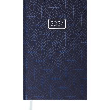 Ежедневник датированный Buromax Velvet 2024 A6 синий (BM.2547-02) - Pampik