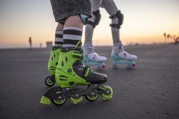 Роликові ковзани Neon Inline Skates розмір 34-37 зелені (NT08G4) - Pampik - 13
