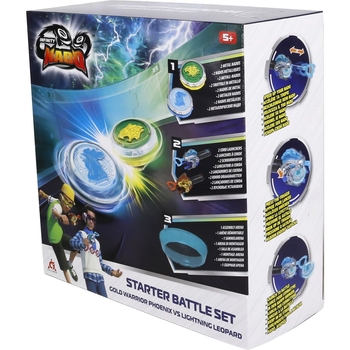 Набір Auldey Infinity Nado VI Starter Battle Set Gold Warrior Phoenix vs Lighting Leopard (EU654183) - Pampik - 12