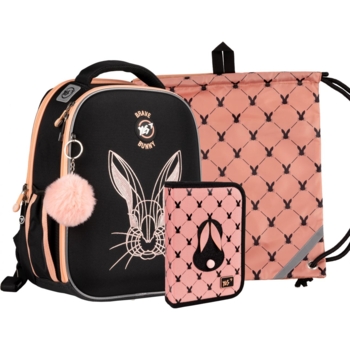 Рюкзак Yes H-100 Collection Brave Bunny с пеналом и сумкой (559783) - Pampik
