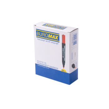 Маркер Buromax Jobmax водостійкий червоний (BM.8700-05) - Pampik - 3
