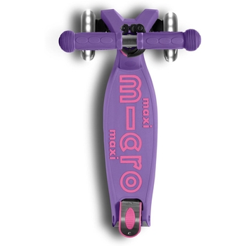 Самокат Micro Maxi Deluxe Foldable Led, фіолетовий (MMD100) - Pampik - 4