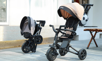 Велосипед складаний триколісний дитячий Qplay Nova Niello Beige (S700-12Nova+EvaBeige) - Pampik - 8