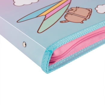 Папка для тетрадей YES Pusheen Stormy пластиковая на молнии, В5 (492204) - Pampik - 2