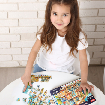 Гра настільна Ludum Пазл-віммельбух Детектив Дім з котами (ME5032-33) - Pampik - 6